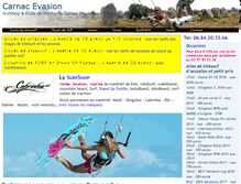 Tablet Screenshot of carnac-evasion.com